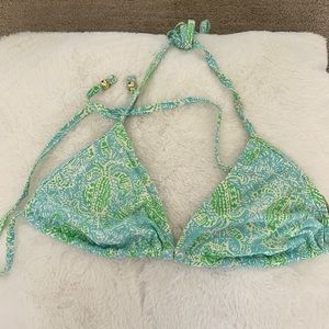 Lulu Pulitzer String Bikini with Gold Bead Accents